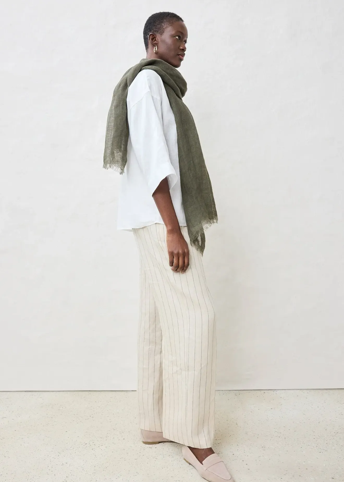 bonprix Chemisier oversize 100% lin|Femme Premium|Chemisiers