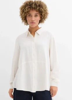 bonprix Chemisier oversize en lin mélangé|Femme Chemisiers