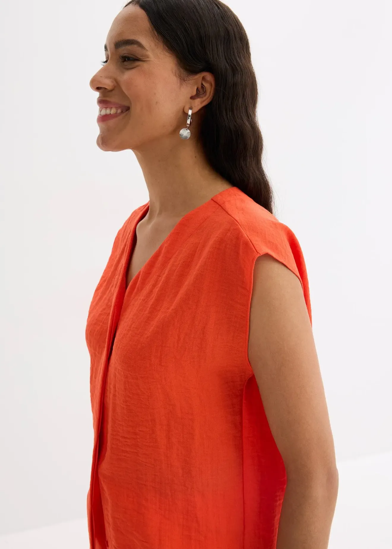 bonprix Chemisier sans manches en viscose mélangée|Femme Chemisiers|T-Shirts & Tops