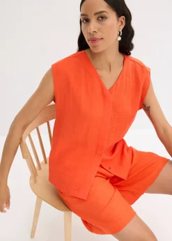 bonprix Chemisier sans manches en viscose mélangée|Femme Chemisiers|T-Shirts & Tops