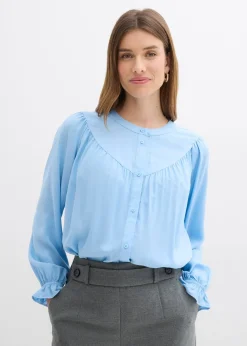 Femme bonprix Chemisiers|Chemisier style campagne en viscose fluide