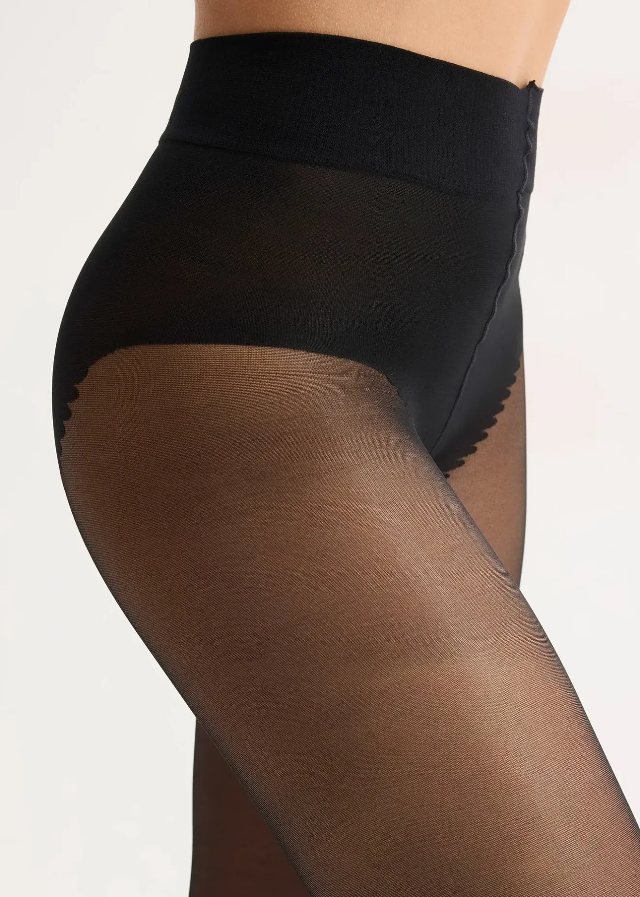Femme bonprix Chaussettes & Collants|Collant transparent slipé avec ceinture confort 30D