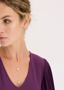 bonprix Collier + boucles d’oreille (ens. 2 pces)|Femme Bijoux|Mode Festive