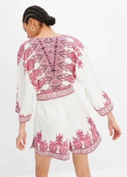 Femme bonprix Combinaisons|Combi short avec lin