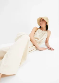 Femme bonprix Combinaisons|Combinaison aérienne en lin et viscose