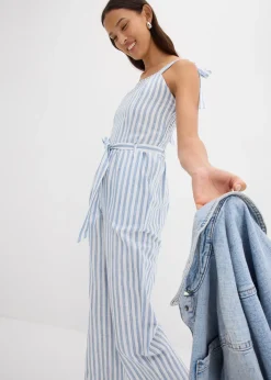 bonprix Combinaison coton et lin|Femme Combinaisons