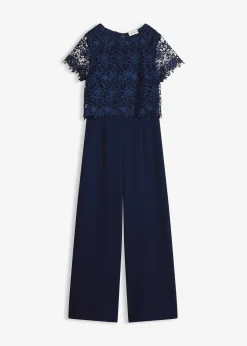 Femme bonprix Mode Festive|Combinaisons|Combinaison douce en matière néoprène avec dentelle