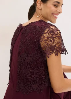 Femme bonprix Mode Festive|Combinaisons|Combinaison douce en matière néoprène avec dentelle