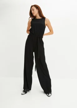 Femme bonprix Combinaisons|Combinaison en crêpe jersey texturé