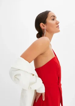 bonprix Combinaison en crêpe texturé|Femme Mode Festive|Combinaisons