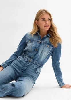 Femme bonprix Combinaisons|Combinaison en jean