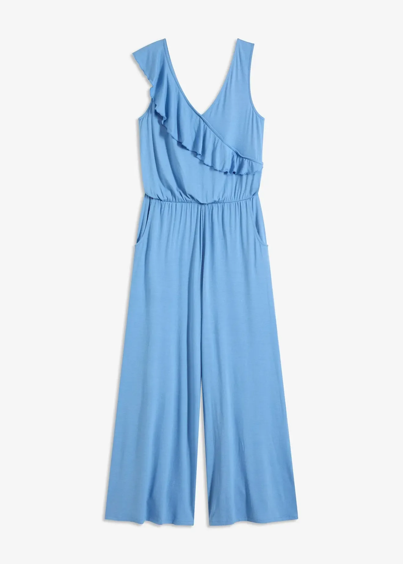 Femme bonprix Combinaisons|Combinaison en jersey avec volant