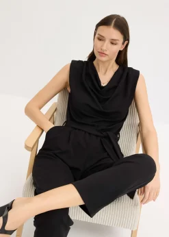 Femme bonprix Combinaisons|Combinaison en jersey avec épaulettes