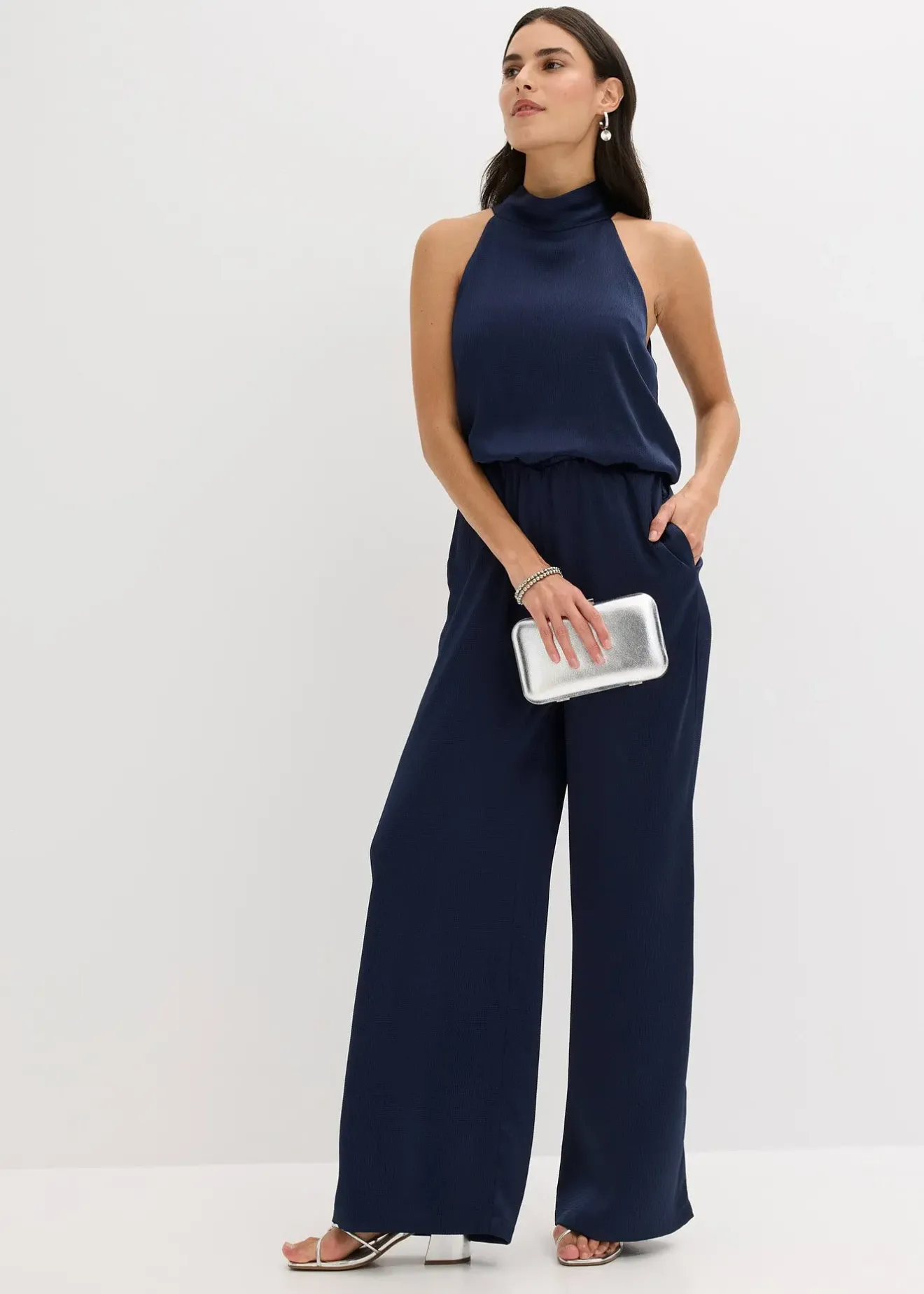 bonprix Combinaison en satin texturé|Femme Mode Festive|Combinaisons