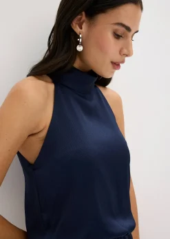 bonprix Combinaison en satin texturé|Femme Mode Festive|Combinaisons