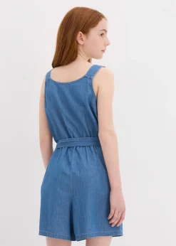 bonprix Combinaison fluide en jean 100% coton|Enfant Vêtements Enfant|Filles 9-16 Ans·Robes & Combinaisons