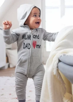 bonprix Combinaison sweat entièrement zippée à capuche|Enfant Vêtements Enfant|Combinaisons & Ensembles