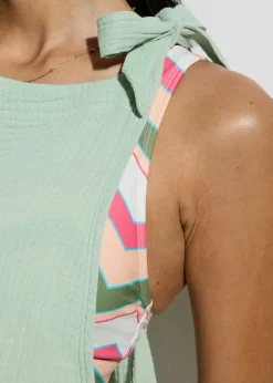 Femme bonprix Vêtements De Plage|Combinaisons|Combishort de plage en gaze de coton