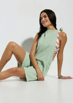 Femme bonprix Vêtements De Plage|Combinaisons|Combishort de plage en gaze de coton