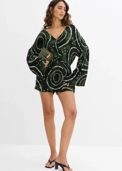 Femme bonprix Combinaisons|Combishort en viscose fluide