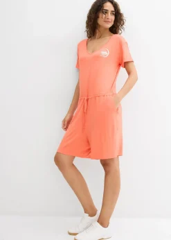 bonprix Combishort fluide en jersey de viscose mélangée|Femme Combinaisons