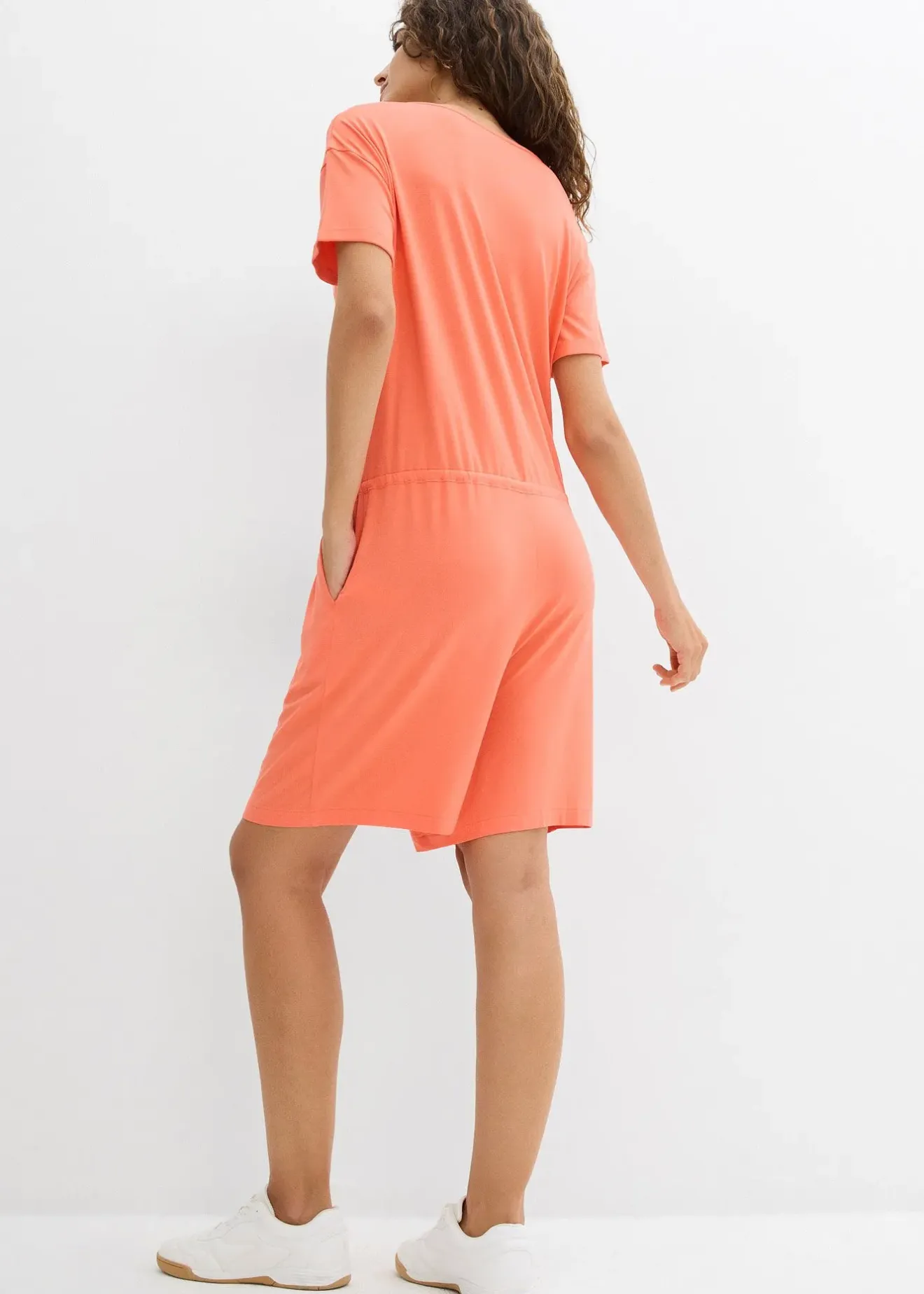 bonprix Combishort fluide en jersey de viscose mélangée|Femme Combinaisons