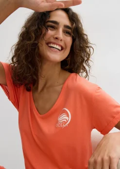 bonprix Combishort fluide en jersey de viscose mélangée|Femme Combinaisons