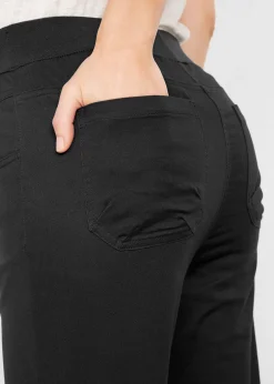 bonprix Corsaire à empiècement taille confortable et fronces|Femme Pantalons