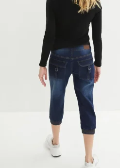 Femme bonprix Jeans|Corsaire en jean extensible