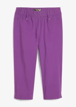 bonprix Corsaire extensible à taille élastiquée|Femme Pantalons