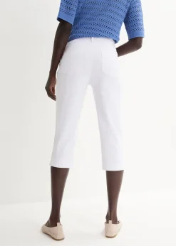 bonprix Corsaire extensible à taille élastiquée|Femme Pantalons