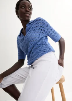 bonprix Corsaire extensible à taille élastiquée|Femme Pantalons