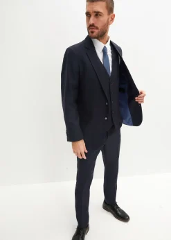 Homme bonprix Costumes|Costume 4 pièces avec gilet et cravate, slim