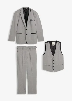 bonprix Costume 3 pièces avec gilet, regular|Homme Costumes