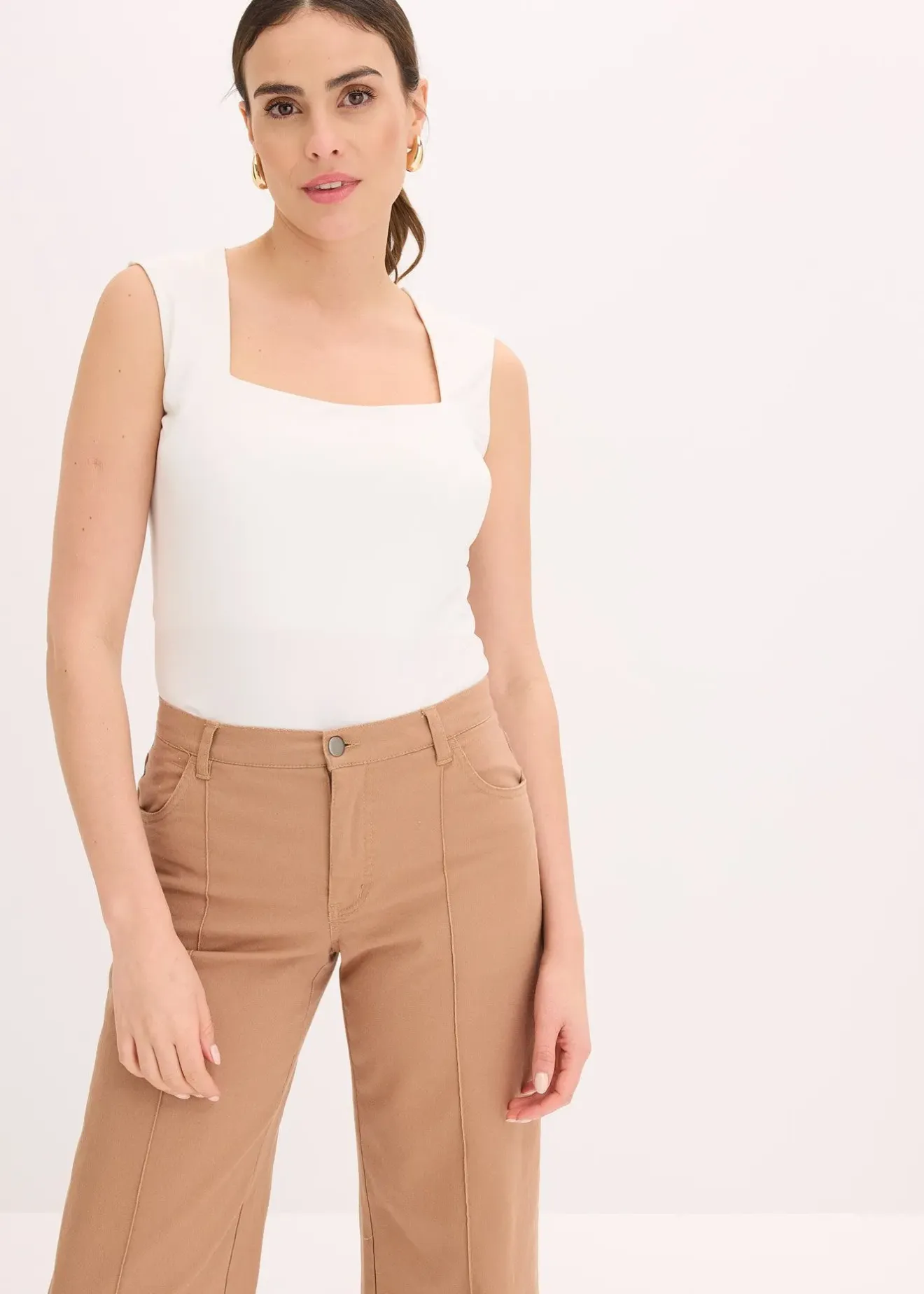 bonprix Débardeur à encolure carrée|Femme T-Shirts & Tops