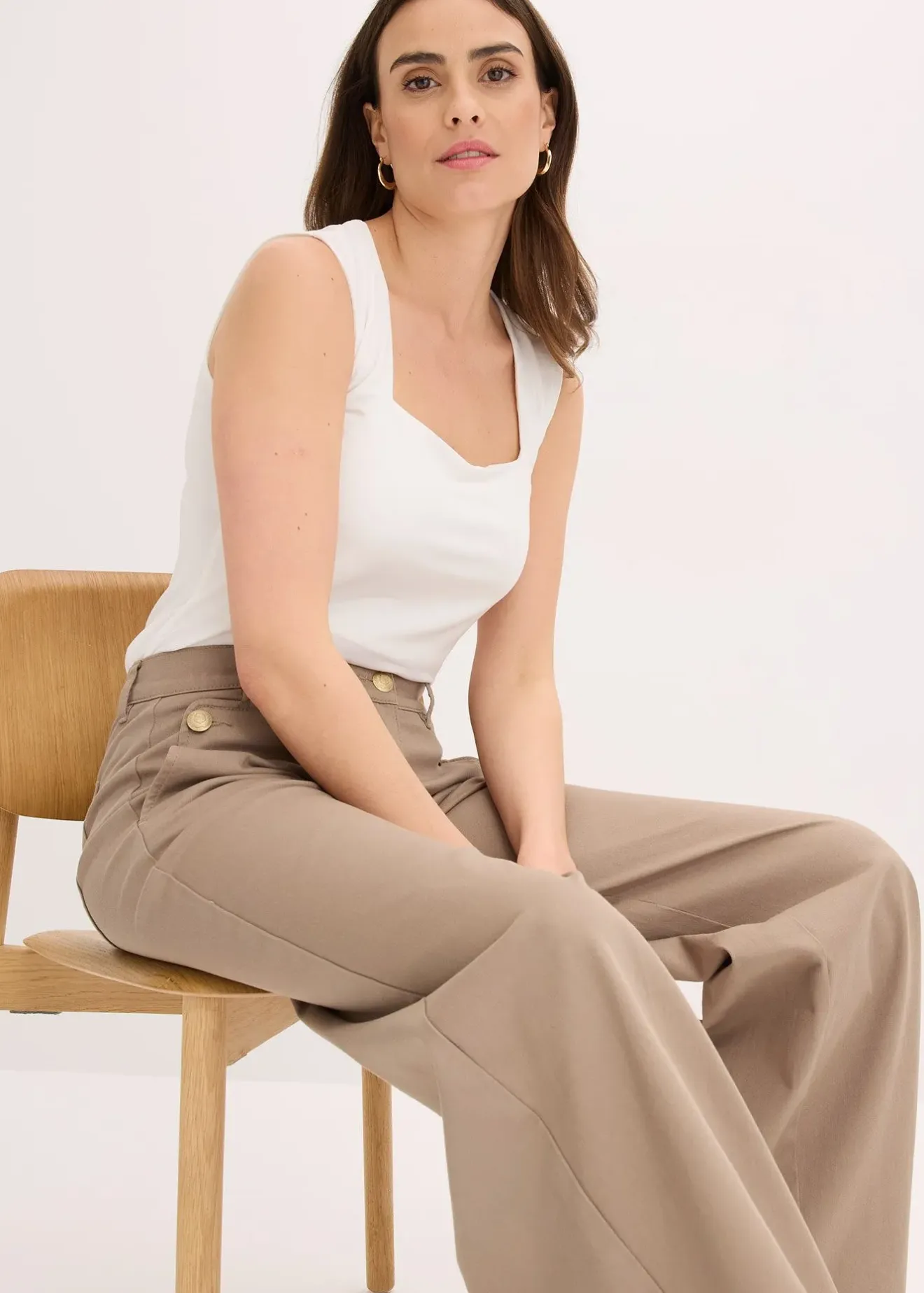 bonprix Débardeur à encolure carrée|Femme T-Shirts & Tops