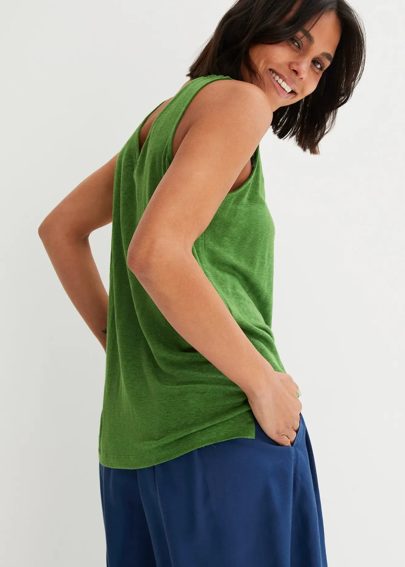 Femme bonprix T-Shirts & Tops|Débardeur 100% lin