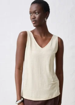 bonprix Débardeur 100% lin|Femme T-Shirts & Tops