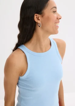 Femme bonprix Tricots De Peau|Basiques|Débardeur côtelé