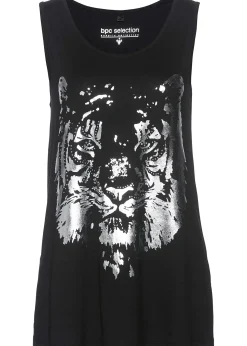 bonprix Débardeur long à logo imprimé|Femme T-Shirts & Tops