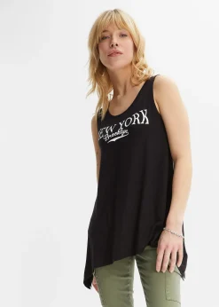 Femme bonprix T-Shirts & Tops|Débardeur long en viscose douce