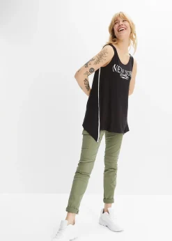 Femme bonprix T-Shirts & Tops|Débardeur long en viscose douce