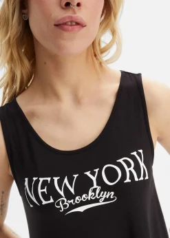 Femme bonprix T-Shirts & Tops|Débardeur long en viscose douce