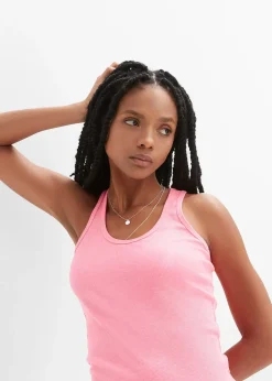 Femme bonprix Tricots De Peau|Basiques|Débardeurs côtelés