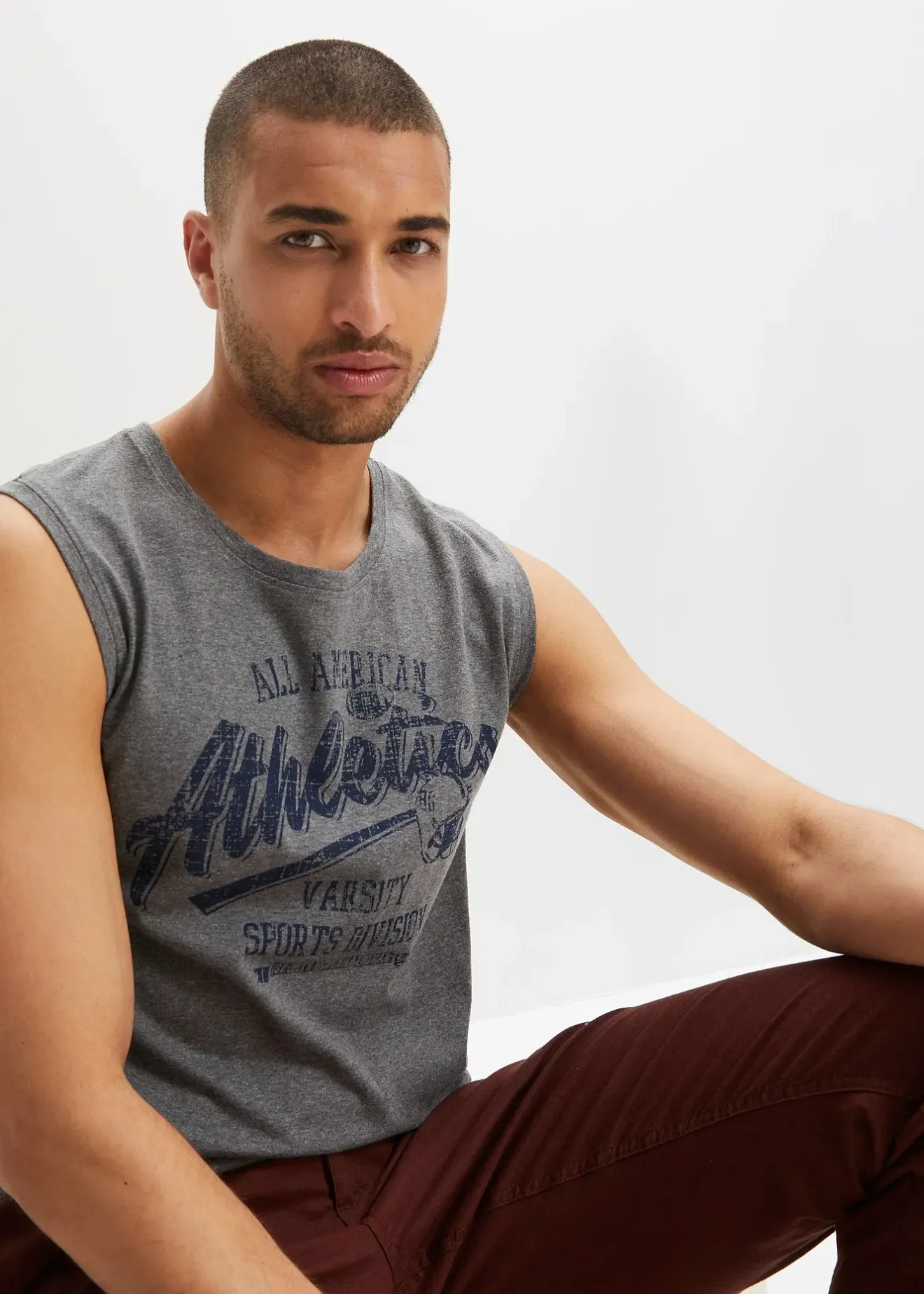 Homme bonprix T-Shirts & Polos|Débardeurs marcel 100% coton