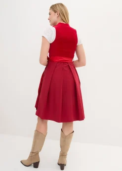 bonprix Dirndl avec corsage en velours et tablier en satin|Femme Robes