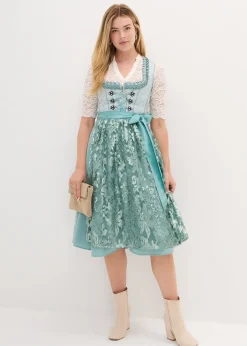 bonprix Dirndl avec tablier à sequins (ens. 2 pces)|Femme Robes