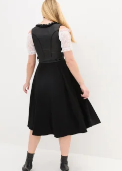 Femme bonprix Robes|Dirndl avec tablier à sequins (ens. 2 pces)