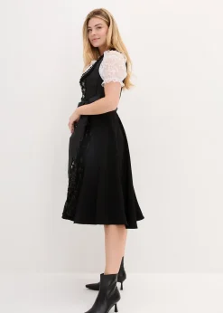 Femme bonprix Robes|Dirndl avec tablier à sequins (ens. 2 pces)