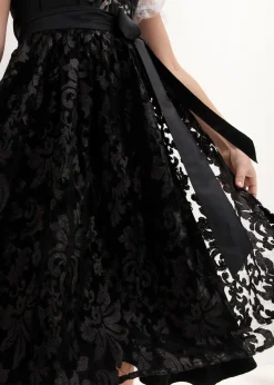 Femme bonprix Robes|Dirndl avec tablier à sequins (ens. 2 pces)